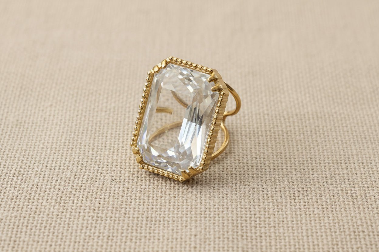 Anello" Nova " pietra trasparente