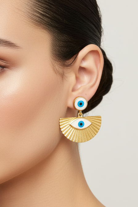 Orecchini ventaglio occhio