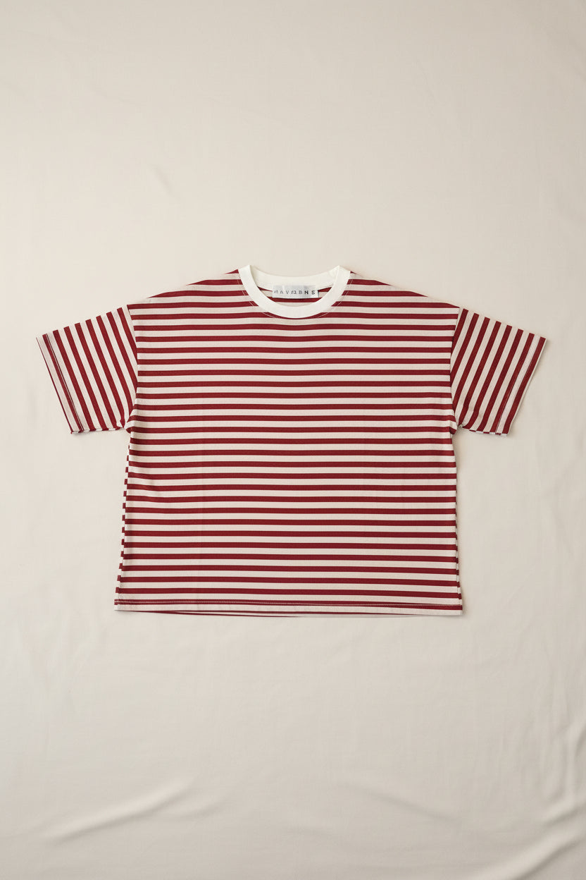 T - shirt a scatoletta righe haveone