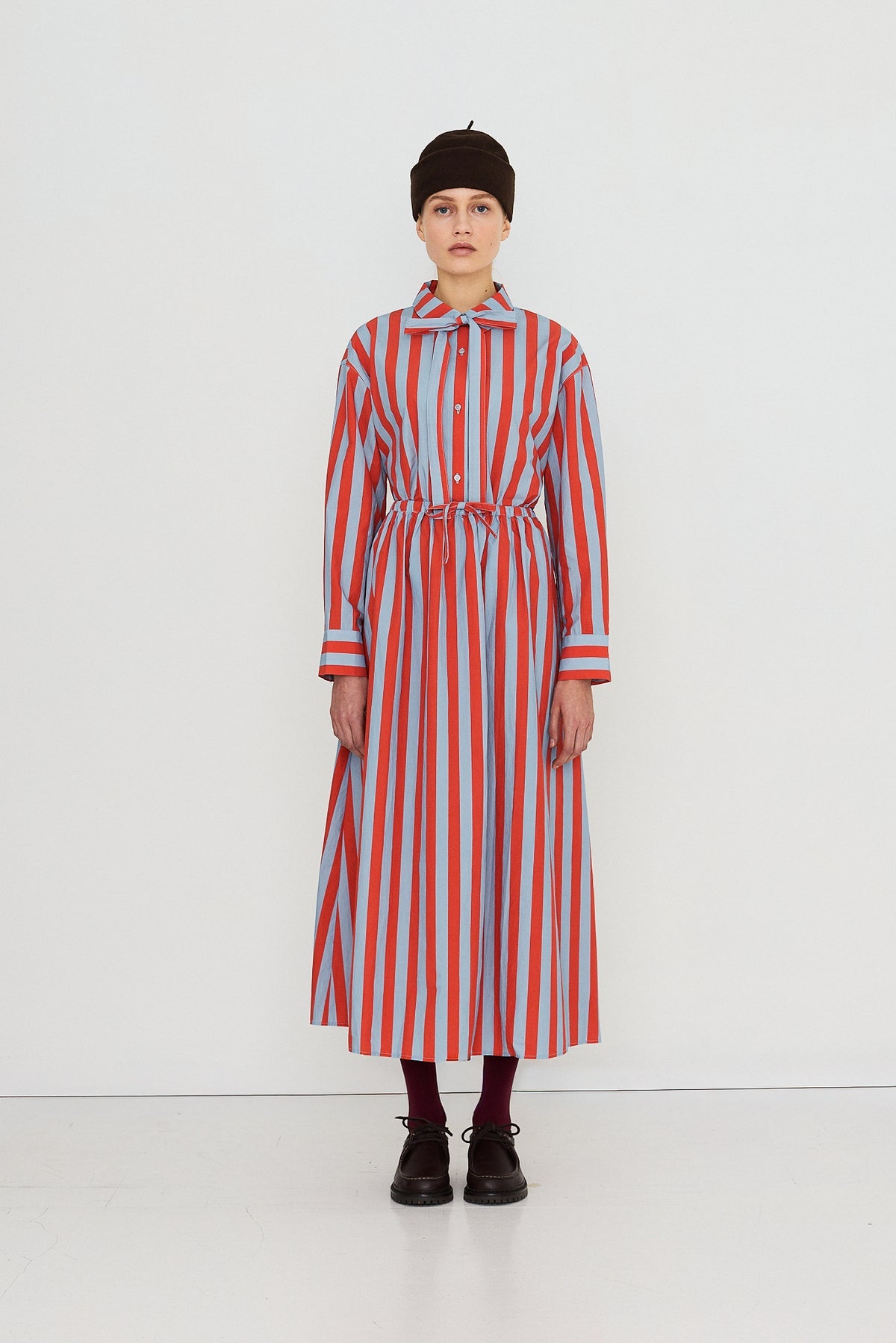 STRIPES ELASTICATED SKIRT