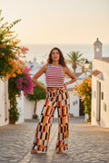Pantalone palazzo fantasia