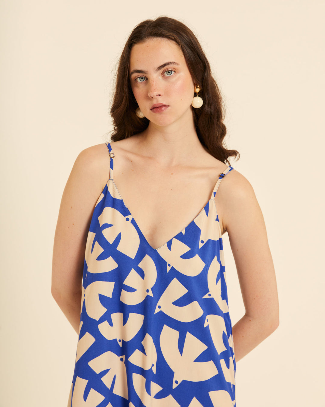 Vestido largo Blue Birds