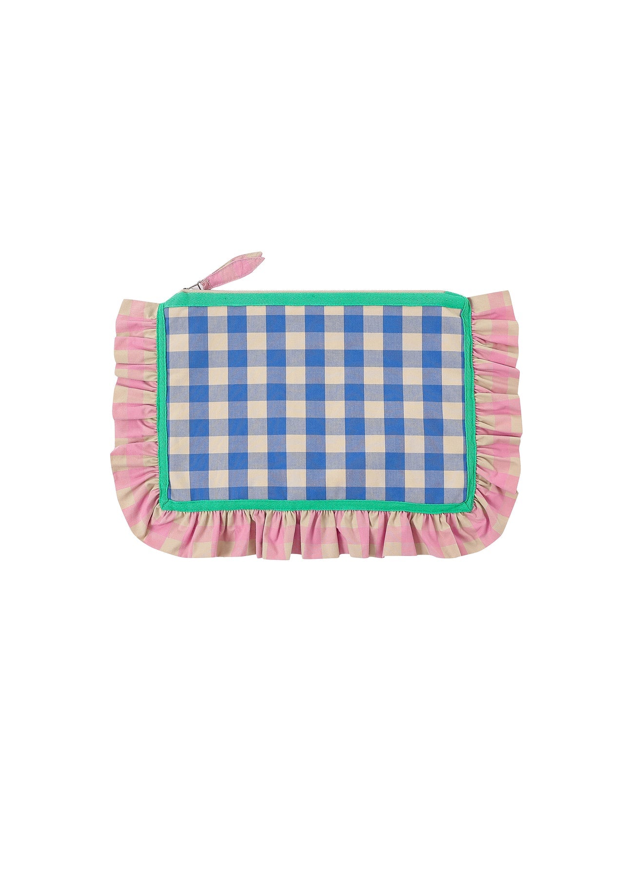 Pochette blu e rosa