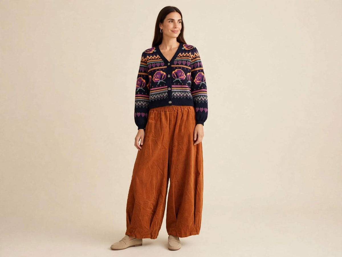 Pantalone Balloon in Velluto - Taglia Unica - Baloon Fit