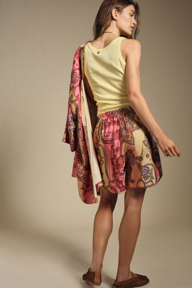 Shorts regular-fit con fantasia paisley stampa vivace