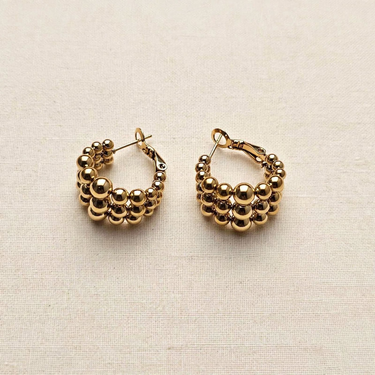 Orecchini Cerchio Bubble Gold - Hoop a Bolle Dorati