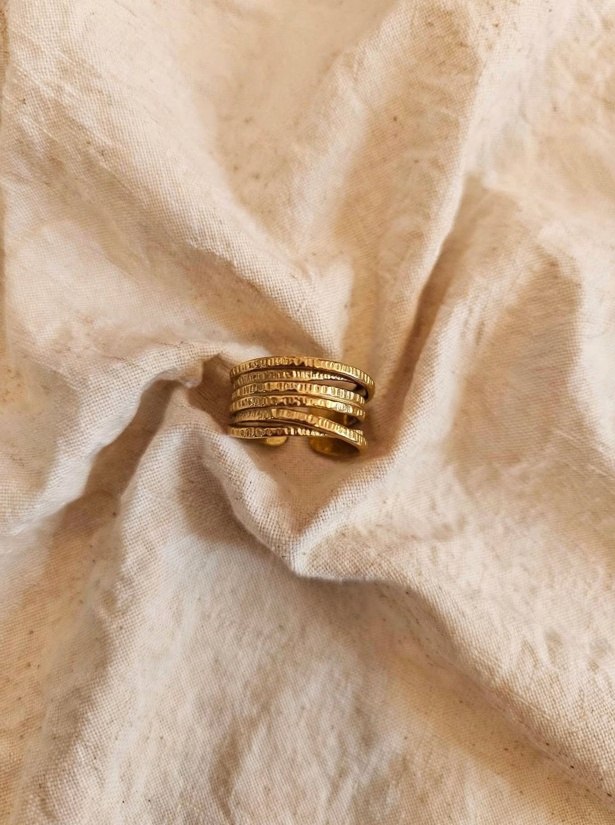 Anello Aura - Fili intrecciati regolabile -
