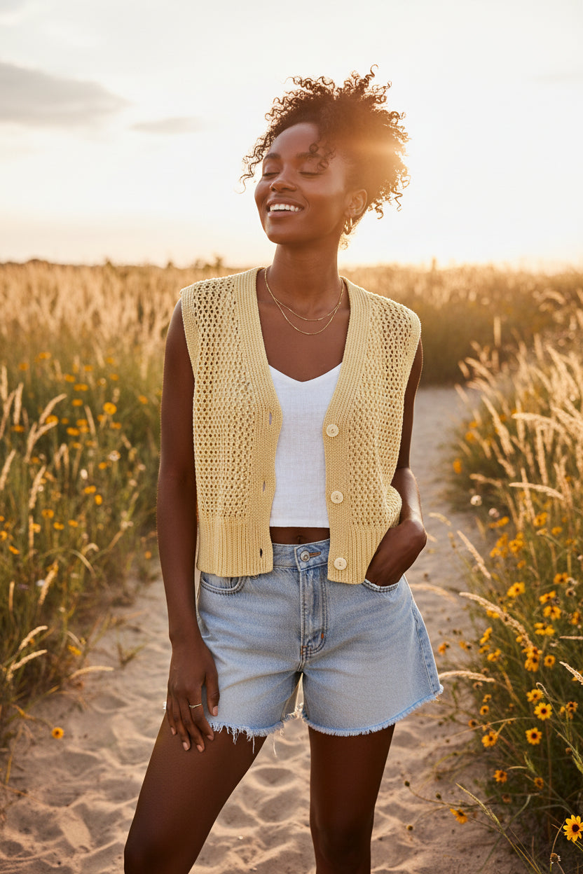 Gilet in macramé