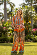 Camicia righe zucchero arancio