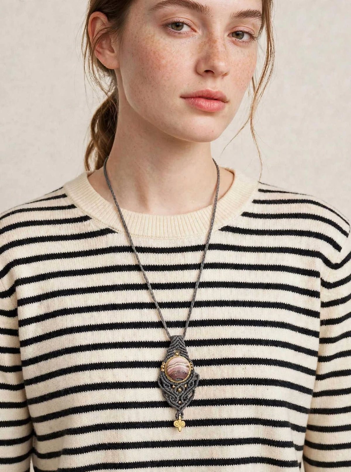 AURORA - Collana Regolabile in Macramè