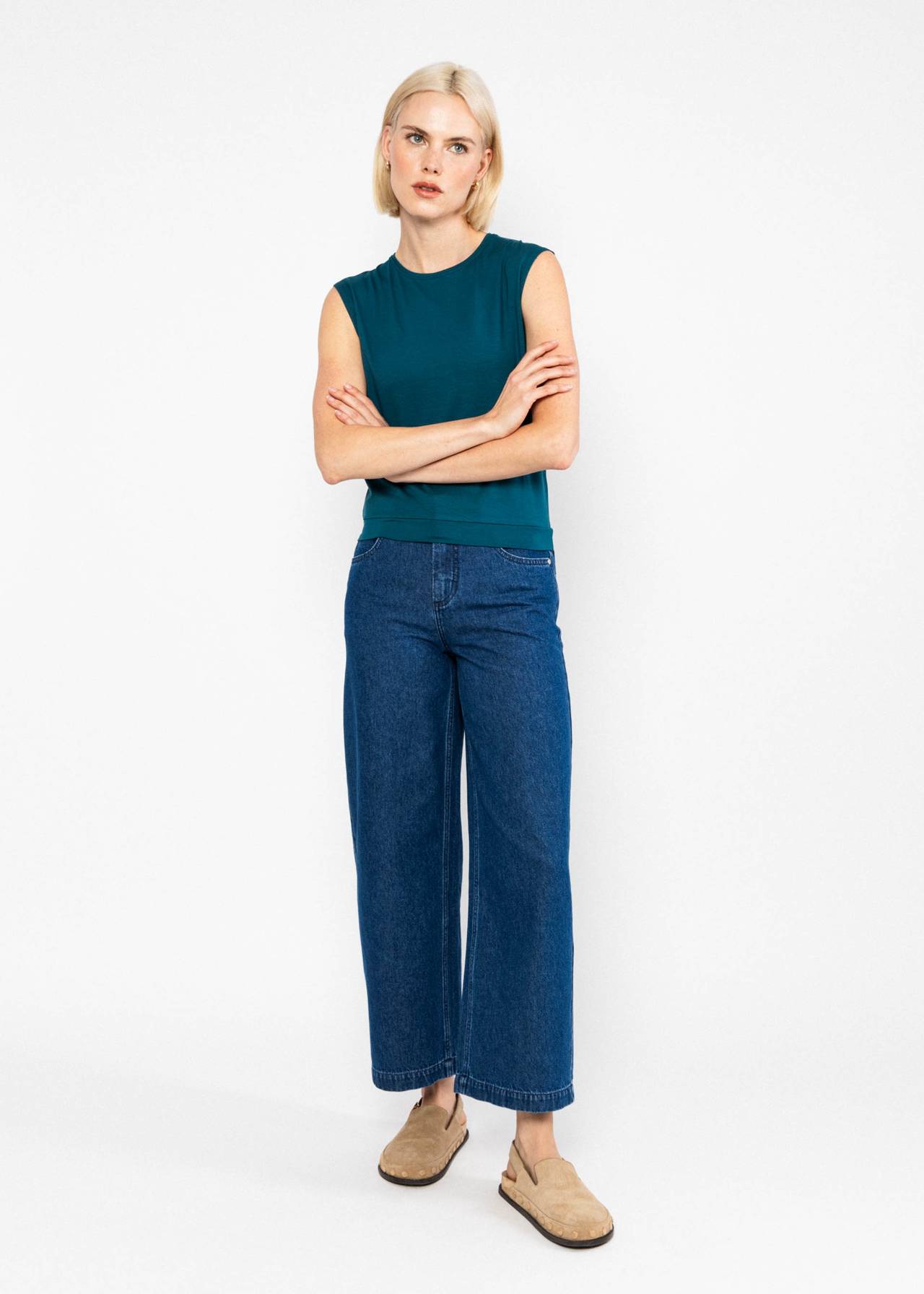 Blue tank top
