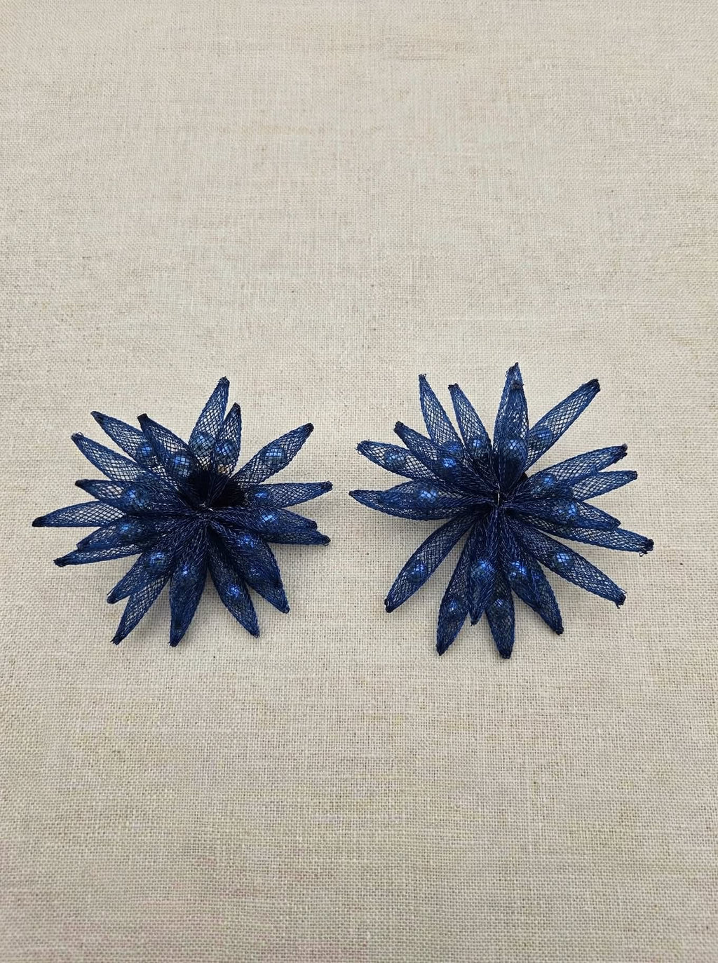 STELLA BLU - Orecchini Statement 6x6cm in Rete Mesh