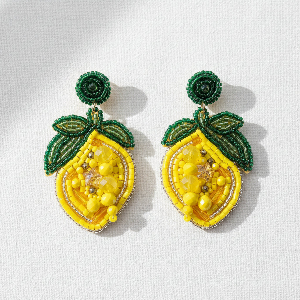 lemon earrings 🍋