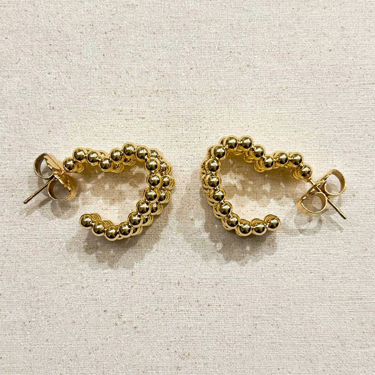 CUORE D'ORO - Cerchietti 2cm Oro  | Mini Hoops a Cuor