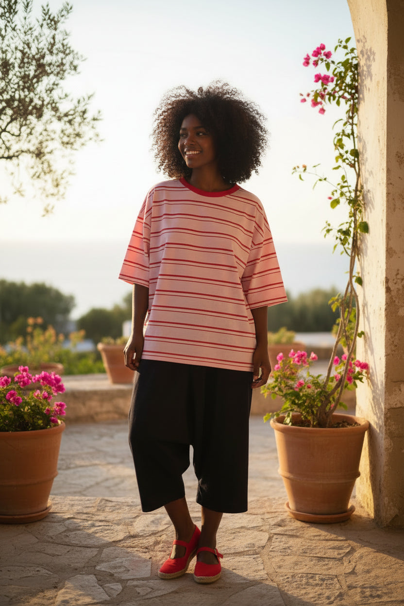 Pantalone nero cavallo basso