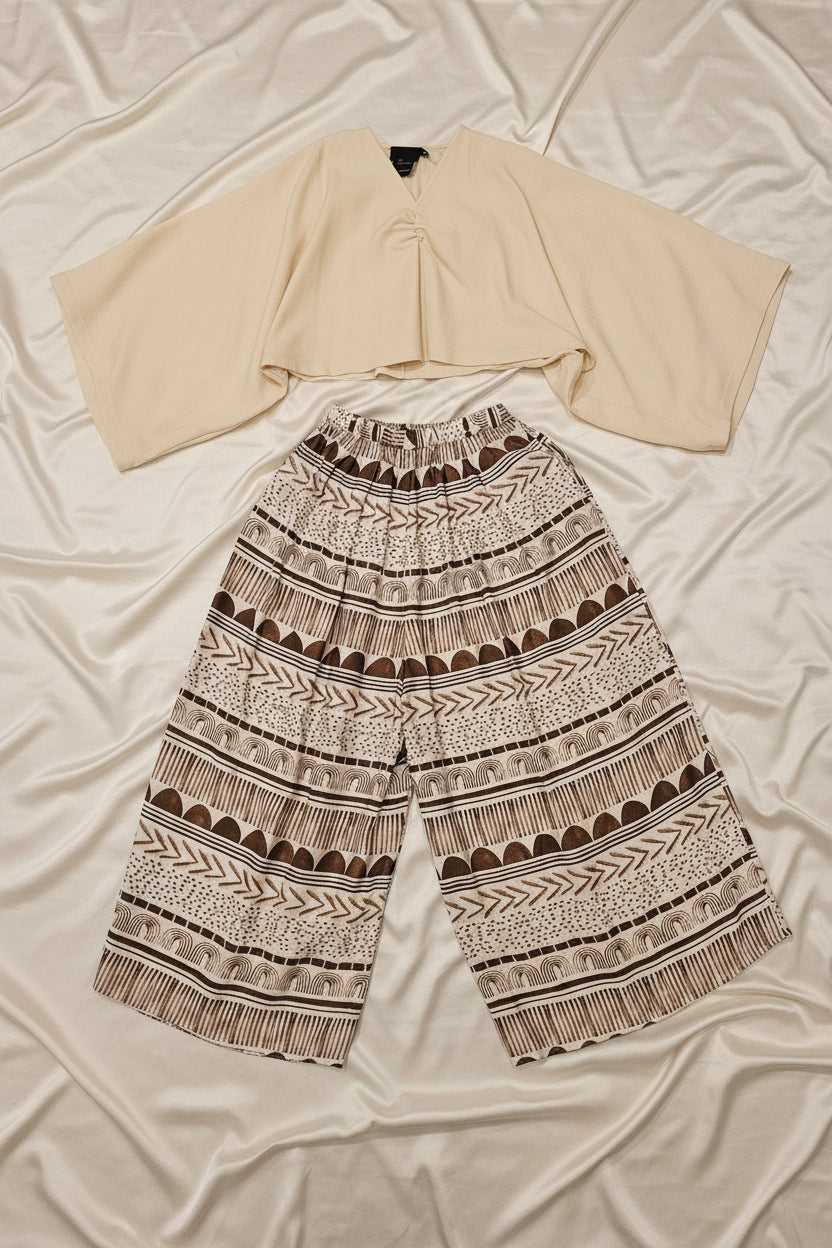 Pantalone palazzo boho