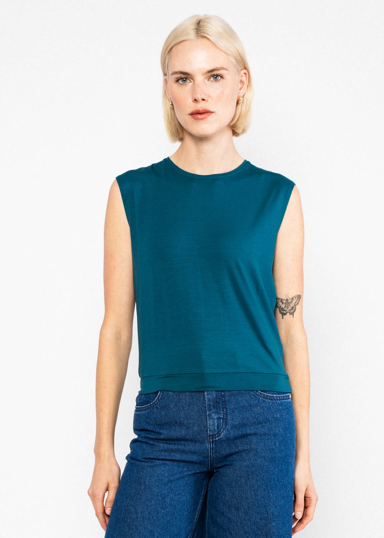 Blue tank top
