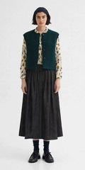 Gilet verde bosco 100% lana