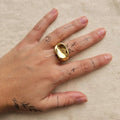 ANELLO BOLD DUNE - Chunky Oro Regolabile