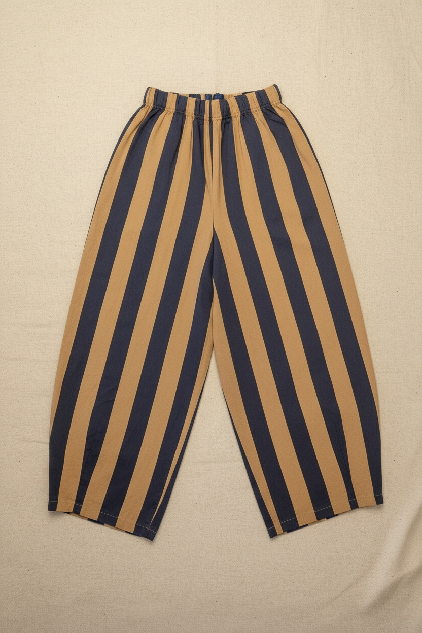 Barrel stripe pants