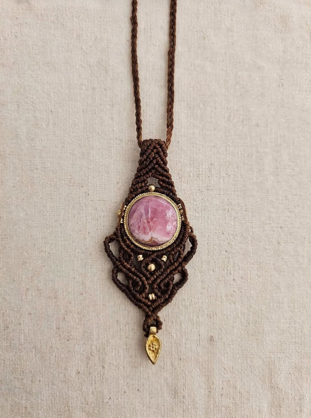 ROSAE - Choker Macramè Amuleto