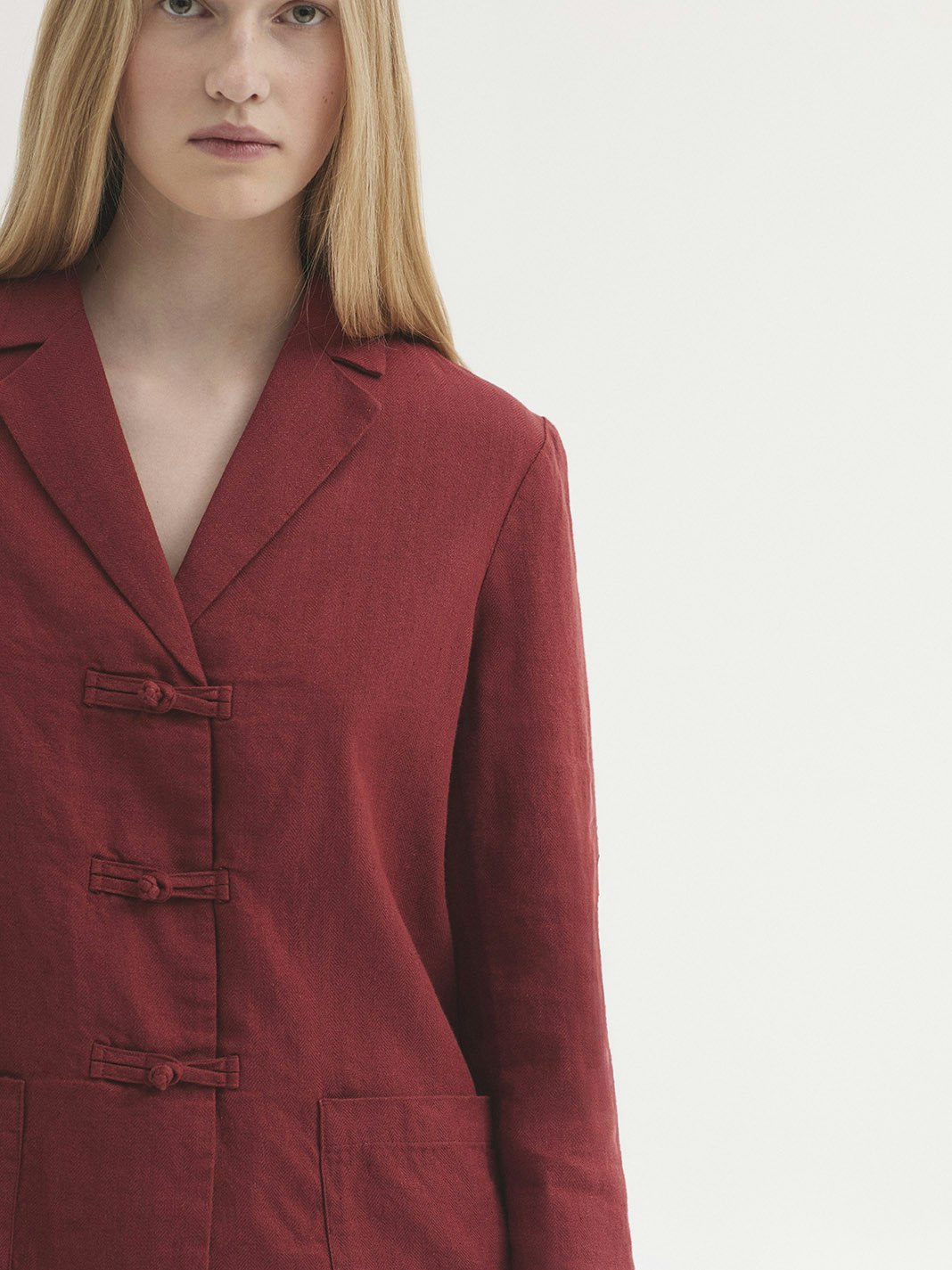 Blazer lino cotone Mao
