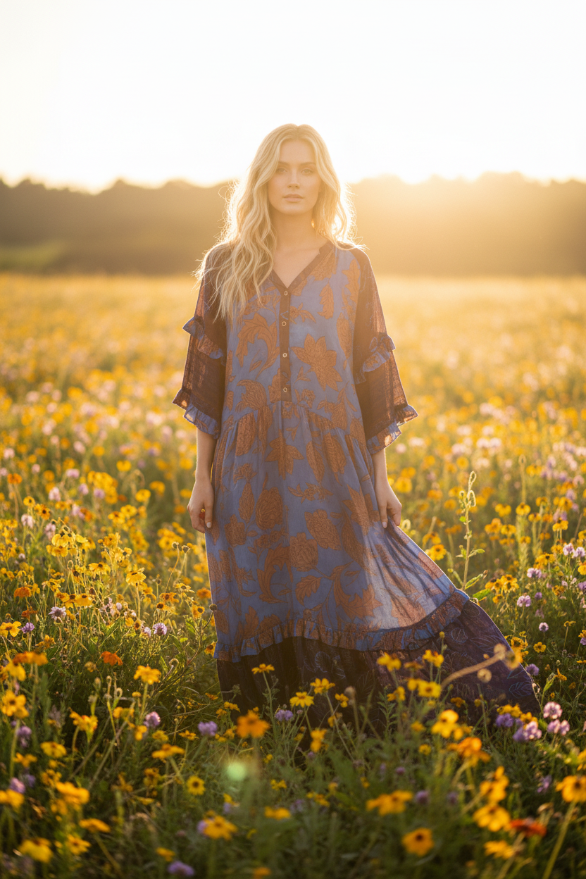 Blue dress