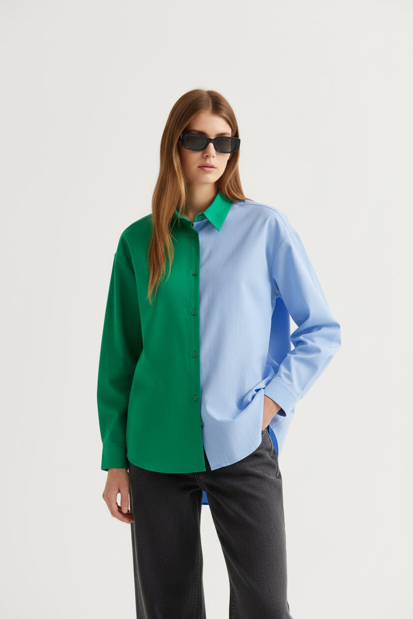 Camicia bicolor