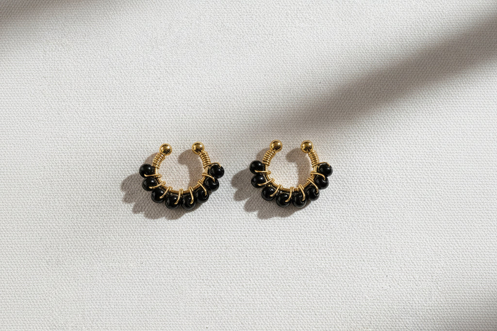 Ear cuff " noir "
