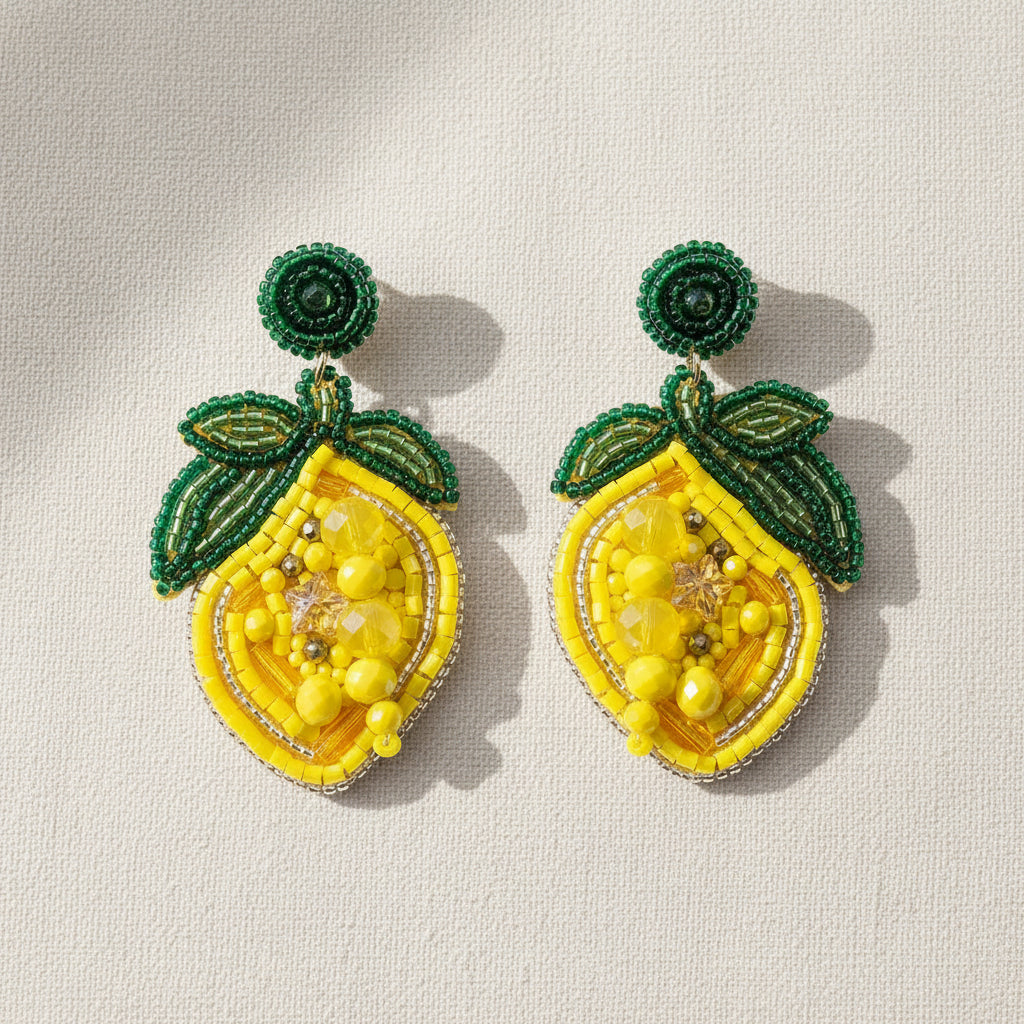 lemon earrings 🍋