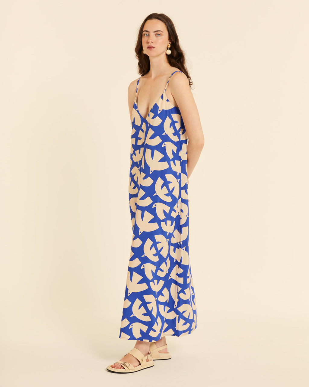 Vestido largo Blue Birds