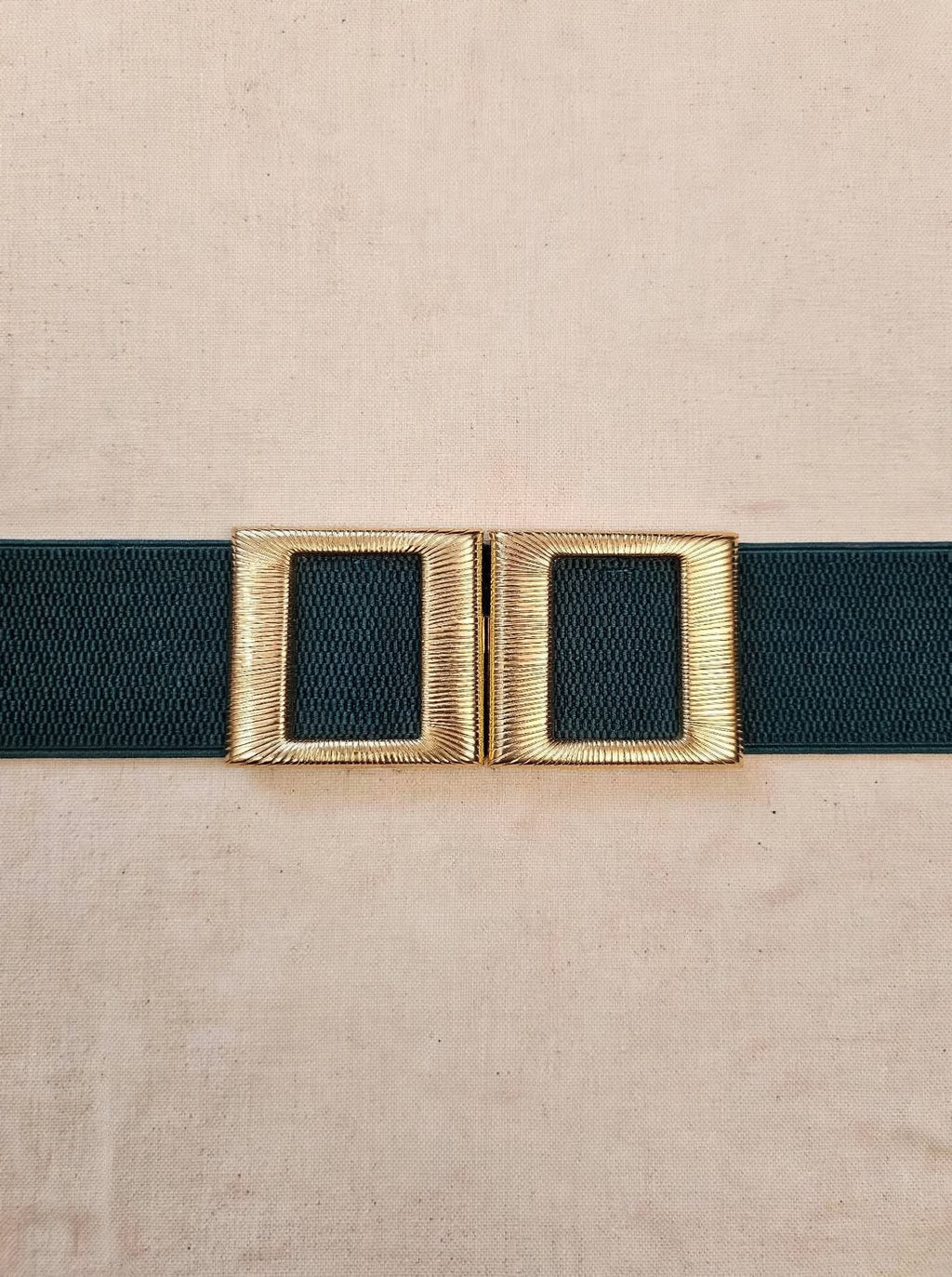 COLLEZIONE QUADRA - Cinture Elastiche Doppia Fibbia Oro