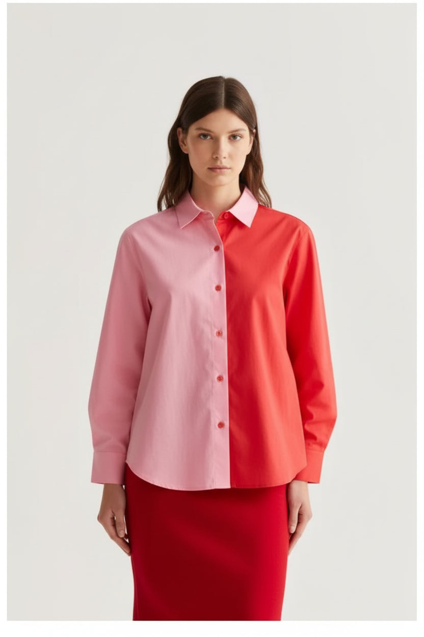 Camicia bicolor