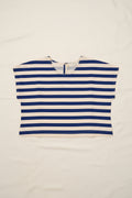 Top scatoletta righe blu