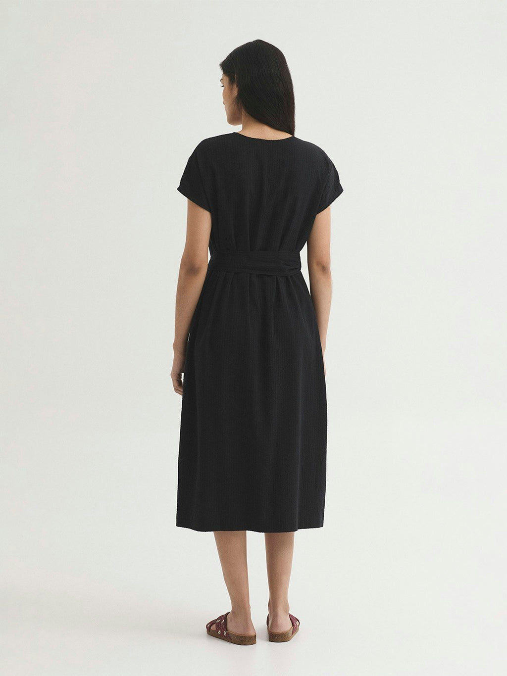 Abito seersucker e tencel