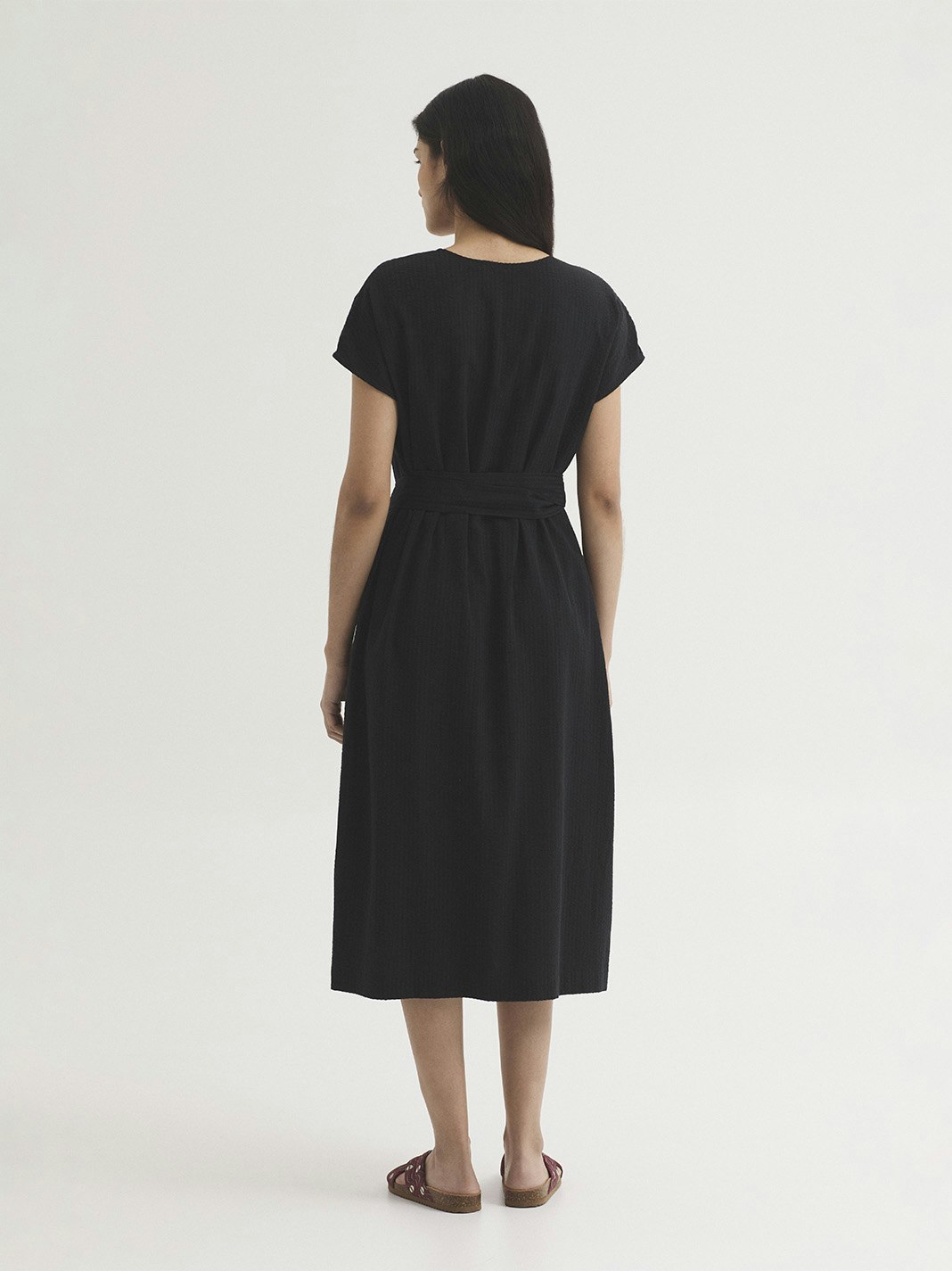 Abito seersucker e tencel