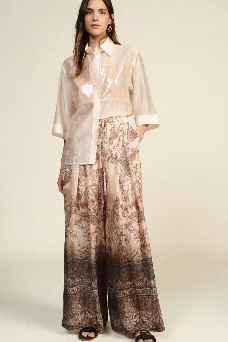 Pantaloni palazzo fantasia  pasley