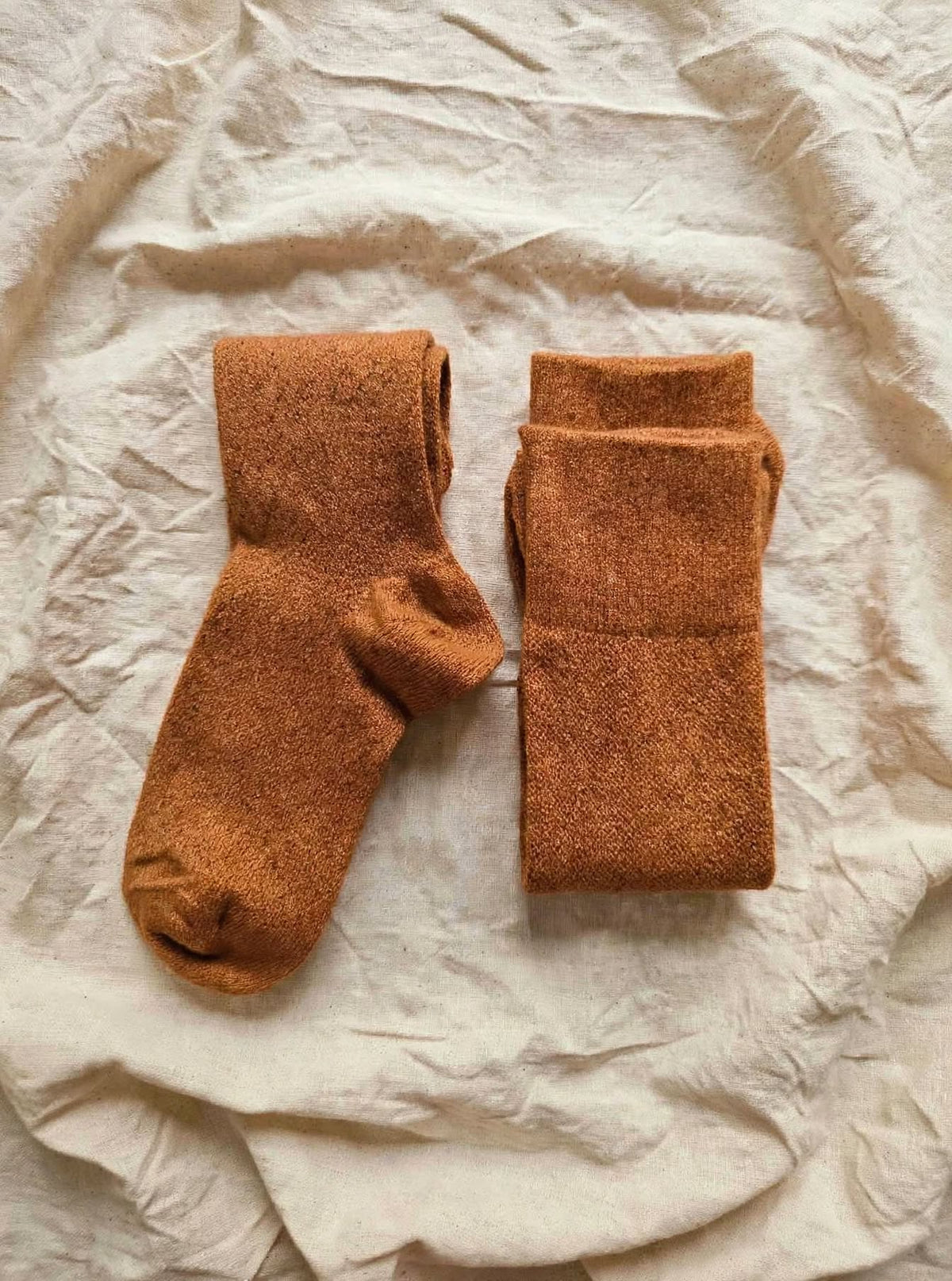 Sophie Chaussettes énergisantes unies Lévity - arancio caramello opaco