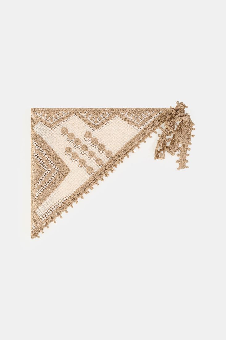Other accessories triangolare in pizzo ricamato