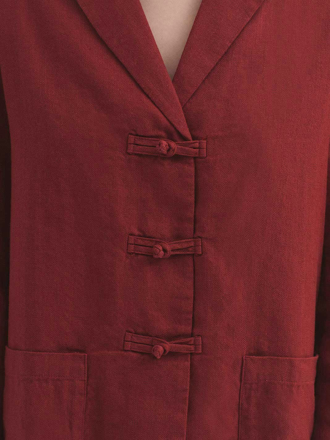 Blazer lino cotone Mao