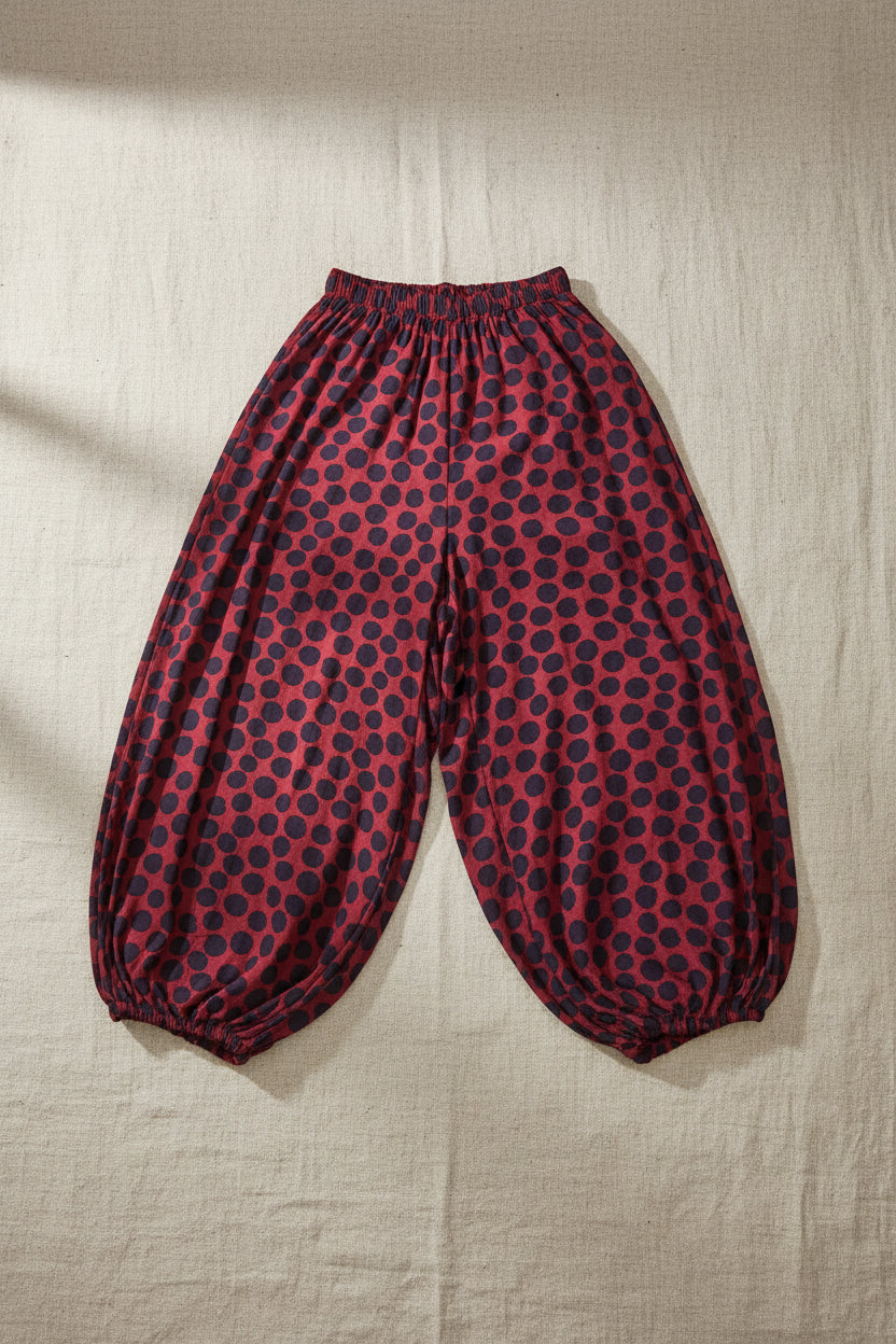 Pantalone baloon pois