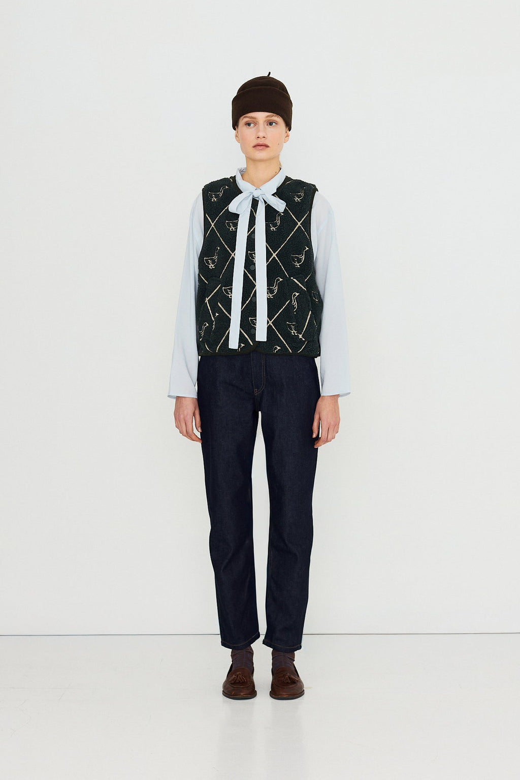 DIAMOND GEESE SHERPA VEST
