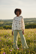 Pantalone verde Vichy