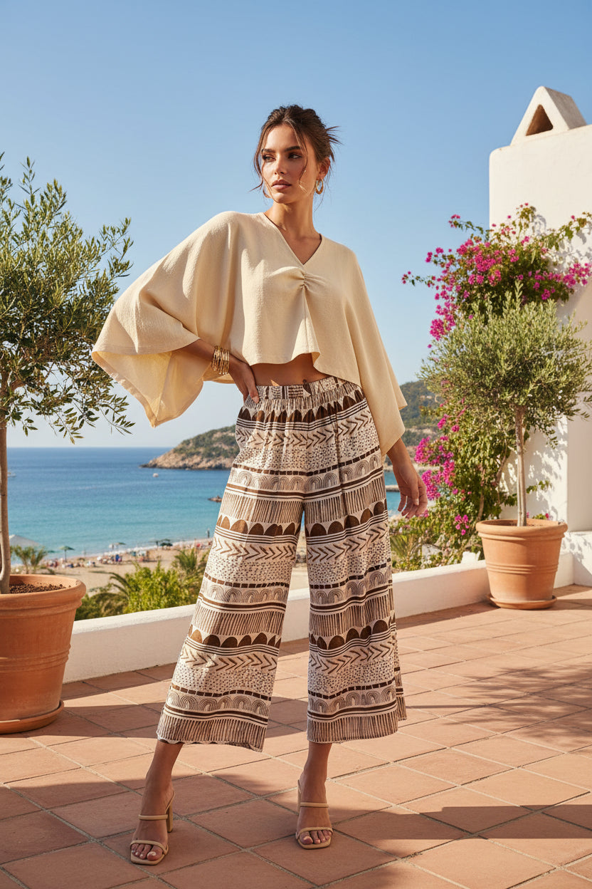 Pantalone palazzo boho