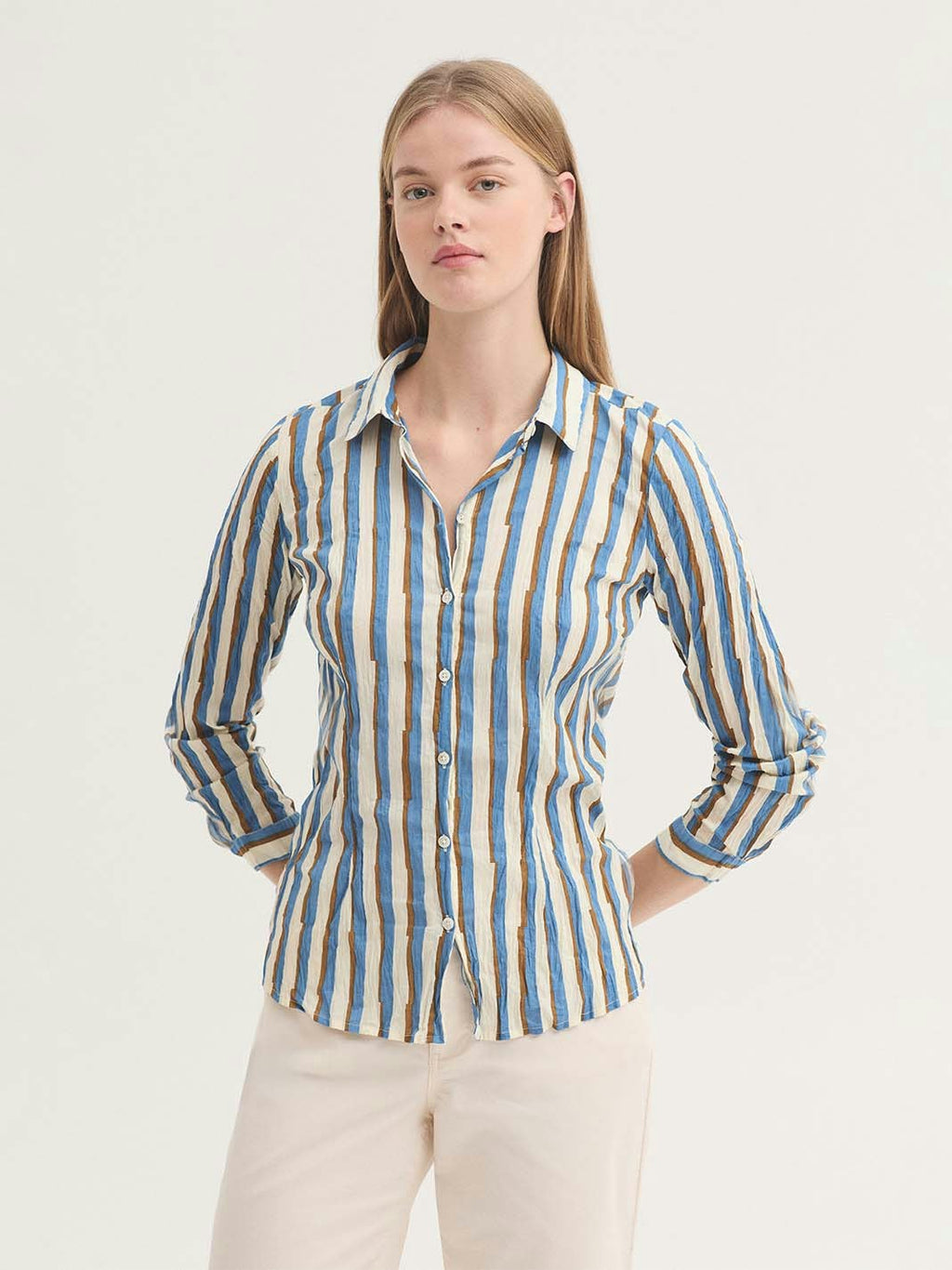 Camicia stripe bicolor