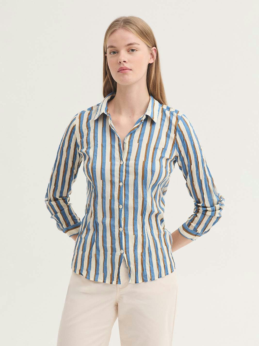 Camicia stripe bicolor