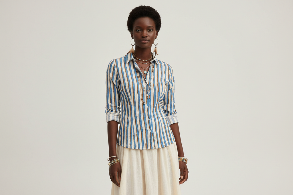 Camicia stripe bicolor