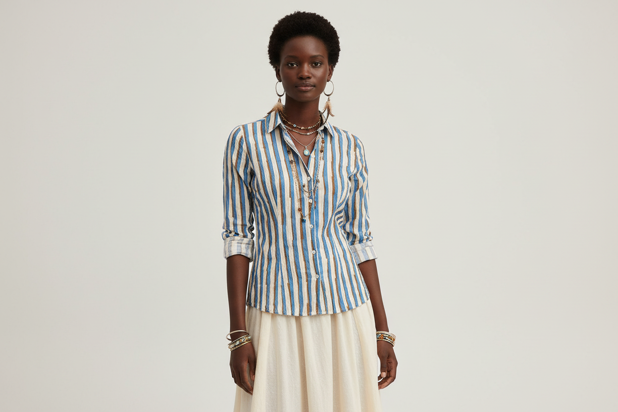 Camicia stripe bicolor