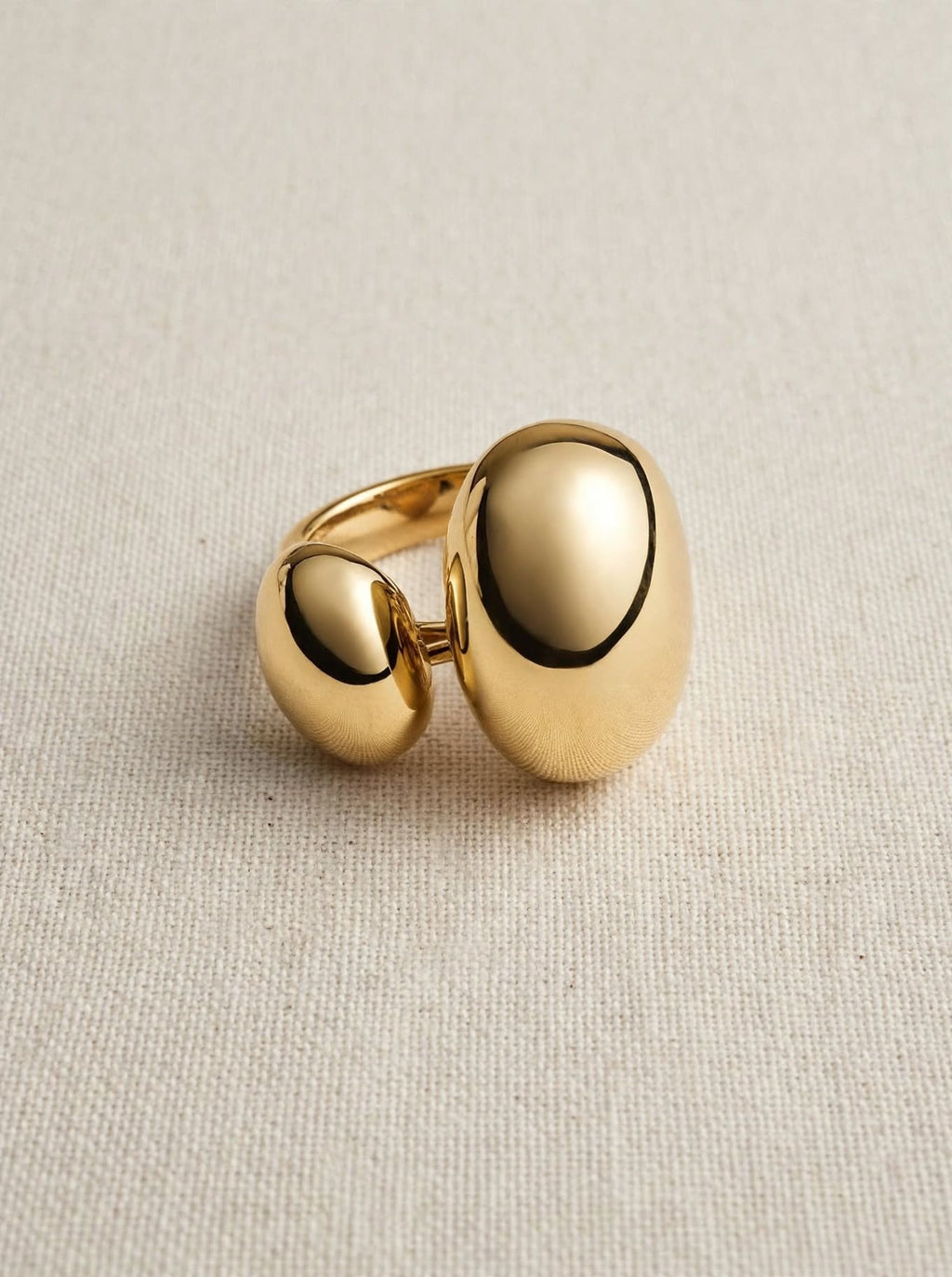 Anello doppia goccia - Gold