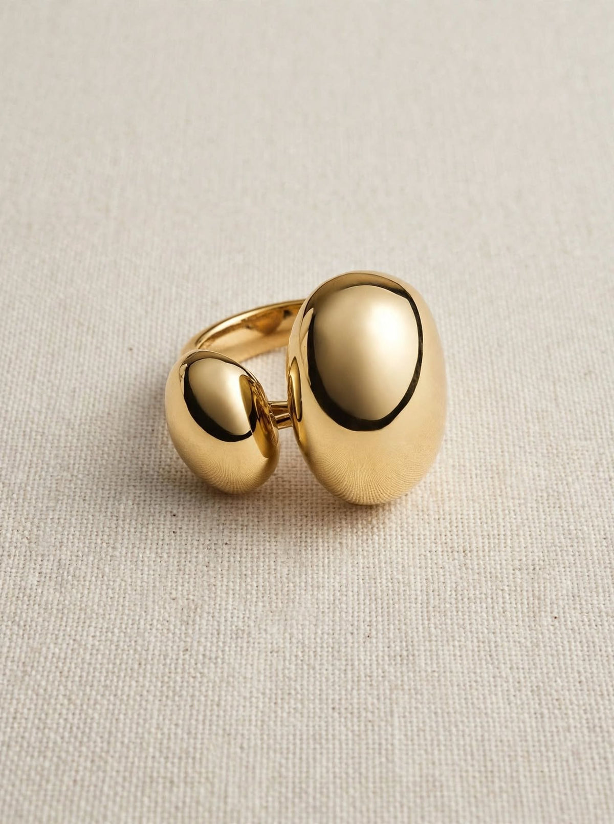 Anello doppia goccia - Gold